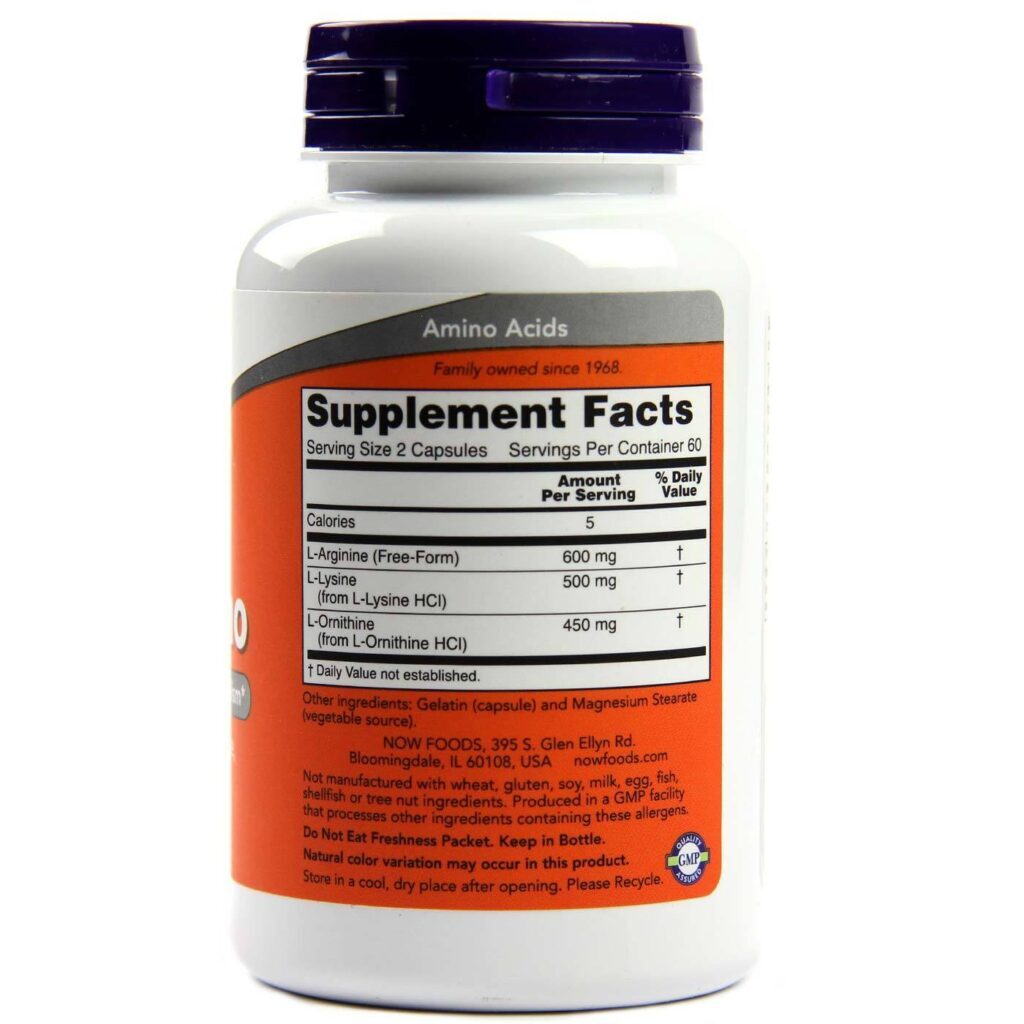 Now Foods Tri-Amino 120 Cápsulas: Aminoácidos Essenciais para Saúde e Performance - Imagem 2