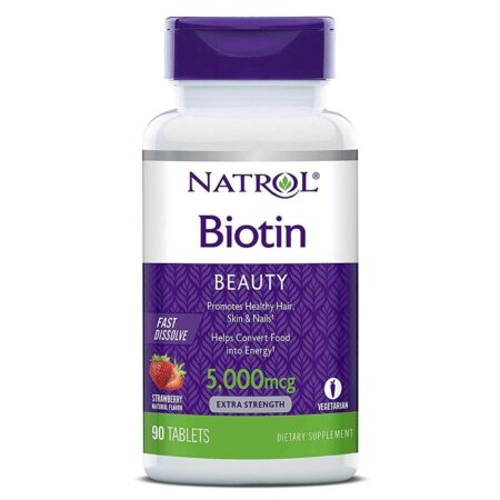 Biotina 5000 mcg Natrol 90 Tabletes