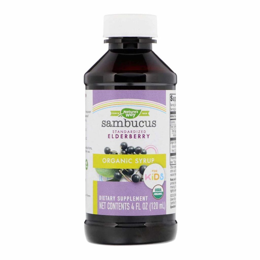 Nature's Way Xarope Infantil de Sambucus Orgânico 120ml: Imunidade Natural para Crianças - Imagem 3