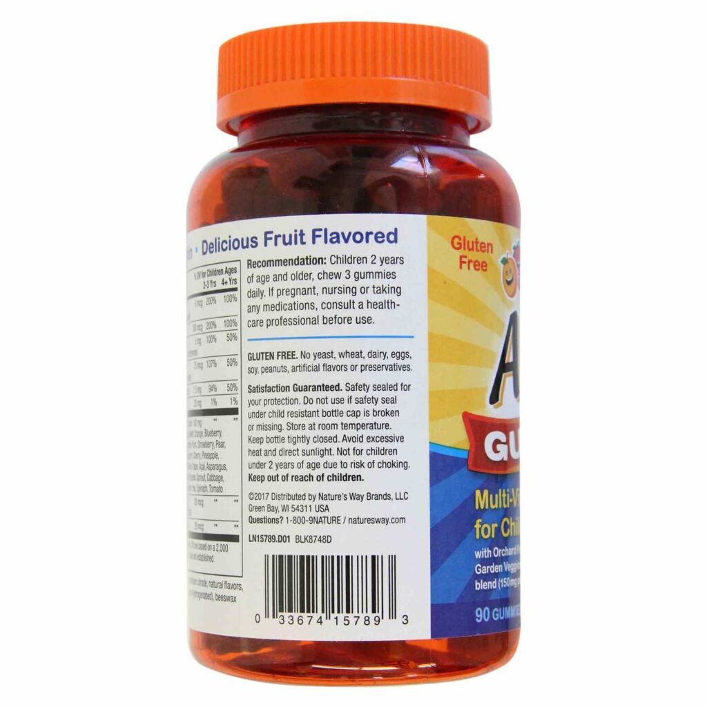 Nature's Way Alive! Multivitamínico Infantil - 90 Gomas Sabor Frutas - Imagem 4