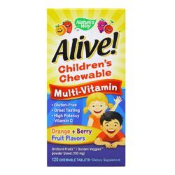 Nature's Way Alive! Multivitamínico Infantil Mastigável - 120 Unidades para Energia e Imunidade