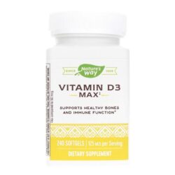 Vitamina D3 Nature's Way 5000 IU - 240 Softgels Essenciais para Sua Saúde no Brasil