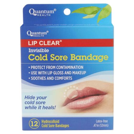 Quantum, Lip Clear® Bandagem para Aftas - 12 Unidades