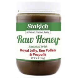 Stakich Mel Cru com Geléia Real, Pólen e Própolis - 1134g: Nutrição Pura e Natural