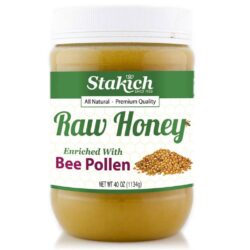 Stakich Mel Cru com Pólen de Abelha 1134g: Puro Sabor e Nutrição para Você
