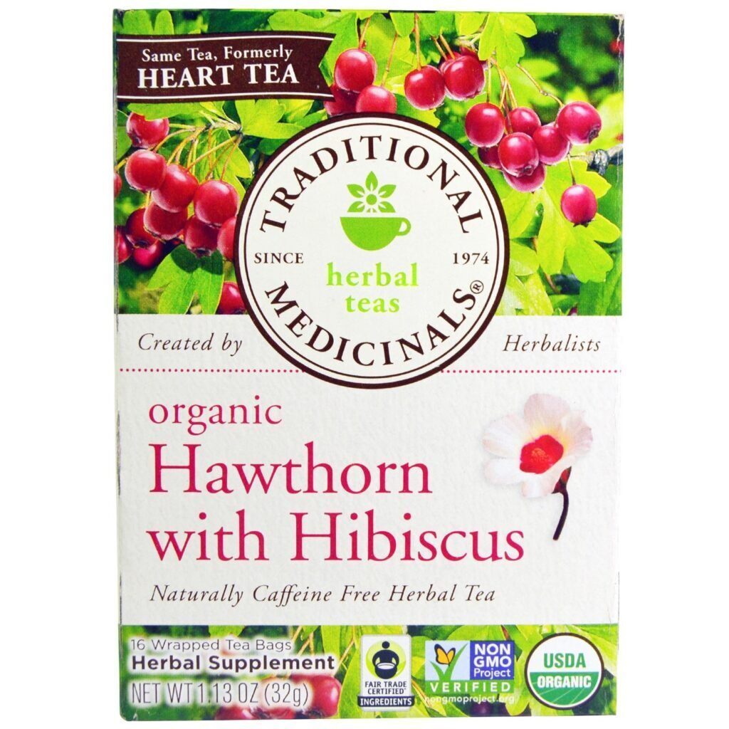 Chá Orgânico Tradicional Medicinals Espinheiro Branco com Hibisco - 16 Saquinhos