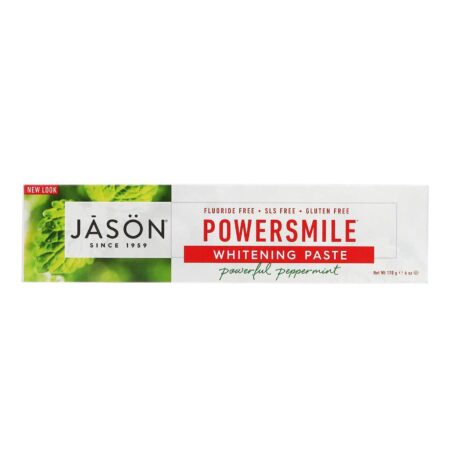 Jason Natural Cosmetics, PowerSmile® Creme Dental, Hortelã-Pimenta - 170 g