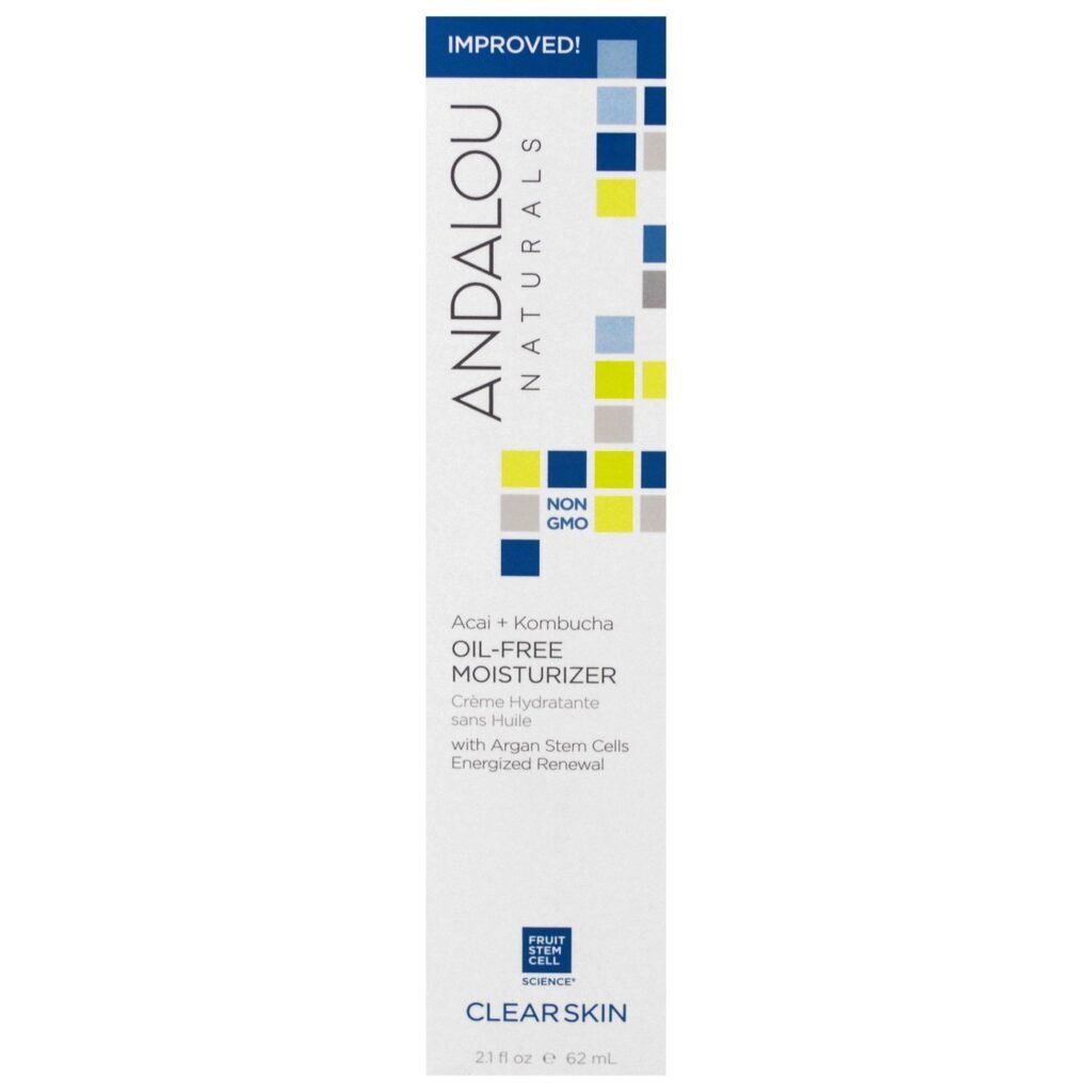 Andalou Naturals Hidratante Sem Óleo Açaí e Kombucha - 62 ml para Pele Radiante