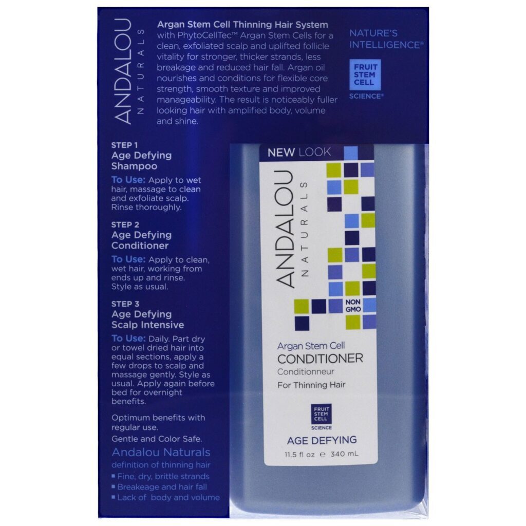 Andalou Naturals: Kit 3 Pçs para Cabelos Finos e Quebradiços - Nutrição Intensa - Imagem 2
