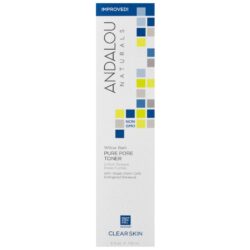 Andalou Naturals Tônico Limpeza Poros Casca de Salgueiro 178ml | Pele Livre de Oleosidade
