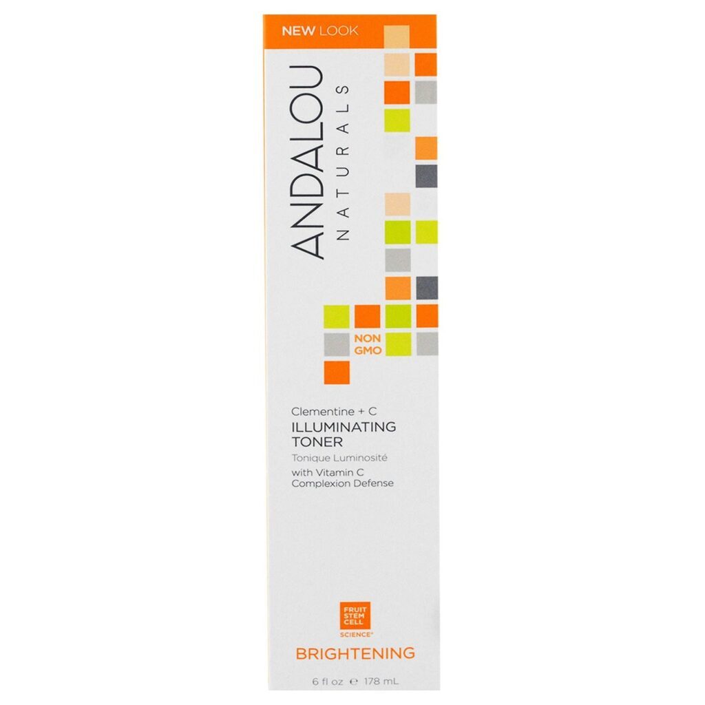 Andalou Naturals Tônico Iluminador Clementina + Vitamina C - 178 ml para Pele Radiante