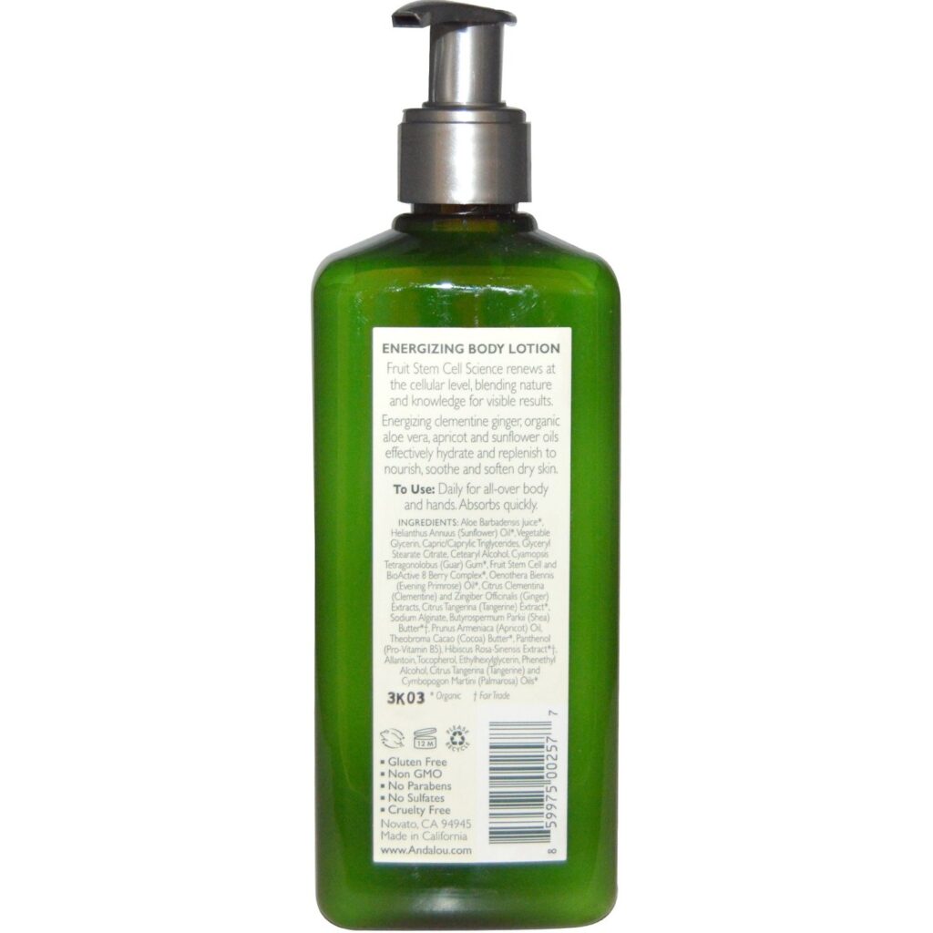 Andalou Naturals Clementine Gengibre Energizing Hidratante Corporal 311g - Imagem 2