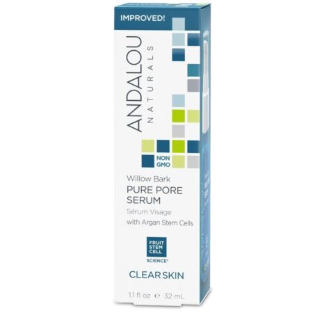 Andalou Naturals Soro Facial para Poros e Limpeza de Pele com Casca de Salgueiro – 32ml — foto 1
