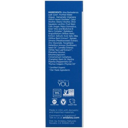Andalou Naturals Soro Facial para Poros e Limpeza de Pele com Casca de Salgueiro – 32ml — foto 2