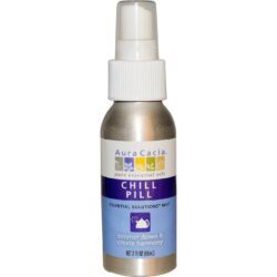Aura Cacia Essential Solutions Spray Chill Pill (Relax) 60 ml – Alívio Natural do Estresse
