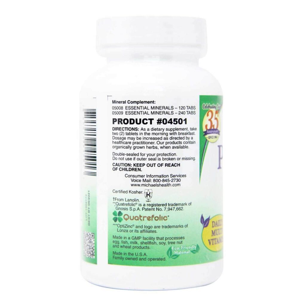 Michael's Multivitamínico Pré-Adolescentes Feminino - 120 Tabletes para Crescimento Saudável - Imagem 2