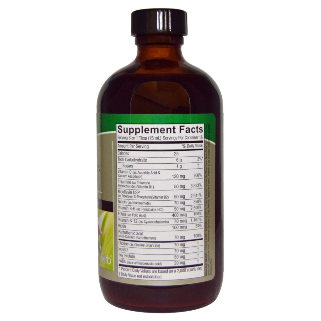 Nature's Answer Vitaminas Complexo B Líquido - 240ml (8 oz) - Energia e Bem-Estar - Imagem 2