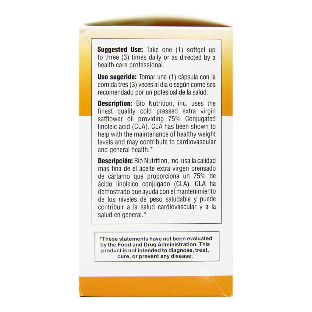 Bio Nutrition Óleo de Cártamo 1000 mg - 90 Cápsulas: Aliado Essencial para Bem-Estar e Controle de Peso no Brasil - Imagem 2