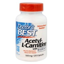 Doctor's Best Acetil L-Carnitina 120 Cápsulas - Energia e Foco Mental