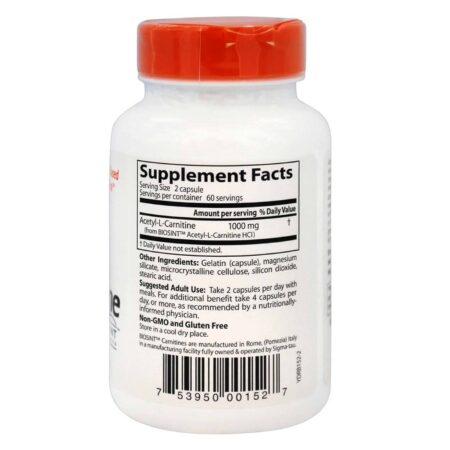 Doctor's Best, Acetil L-Carnitina - 120 Cápsulas - Image 2