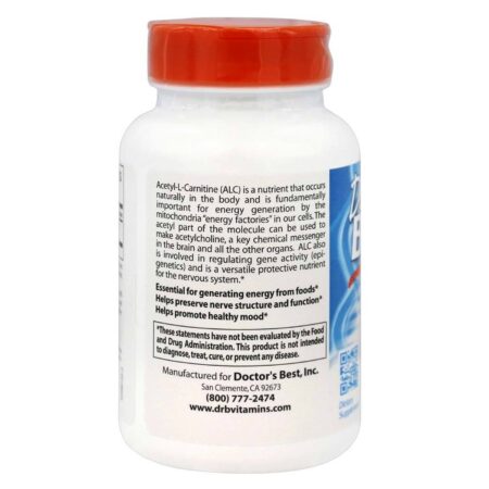 Doctor's Best, Acetil L-Carnitina - 120 Cápsulas - Image 3