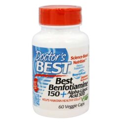 Doctor's Best Benfotiamina Ácido Alfa Lipóico 60 Cápsulas Suporte Neuropatia