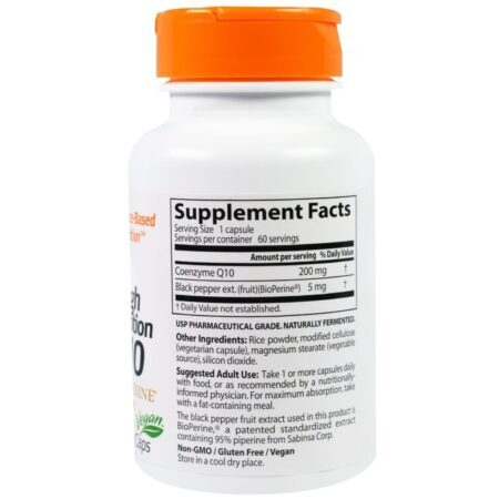 Doctor's Best CoQ10 200mg Alta Absorção - 60 Cápsulas Vegetarianas - Imagem 2
