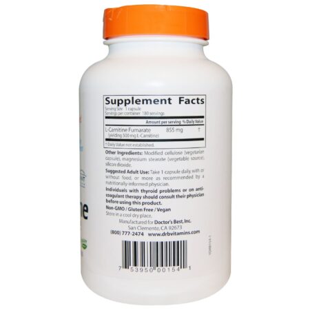 Doctor's Best L-Carnitina w / Sigma Tau 180 VGC - Image 2