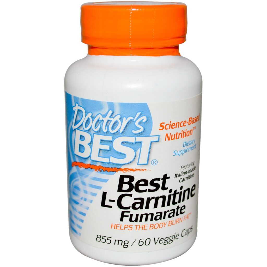 Doctor's Best L-Carnitina com Sigma Tau - 60 Cápsulas VGC para Energia e Metabolismo