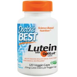 Doctor's Best Luteína 20mg com OptiLut®: Saúde Ocular e Bem-Estar para Você no Brasil - 120 Cápsulas Vegetais