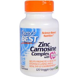 Doctor's Best Complexo de Carnosina de Zinco com PepZin GI - 120 Cápsulas Vegetarianas