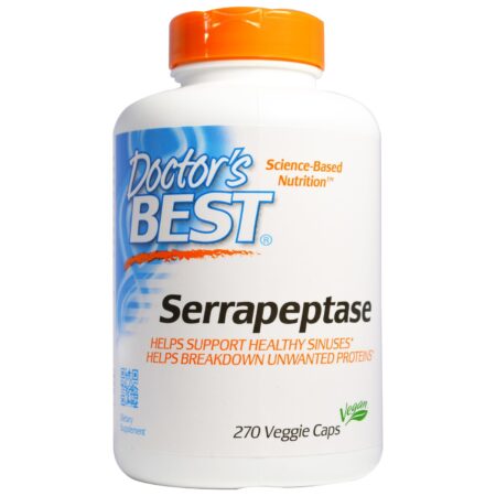 Doctor's Best, Serrapeptase - 270 Cápsulas