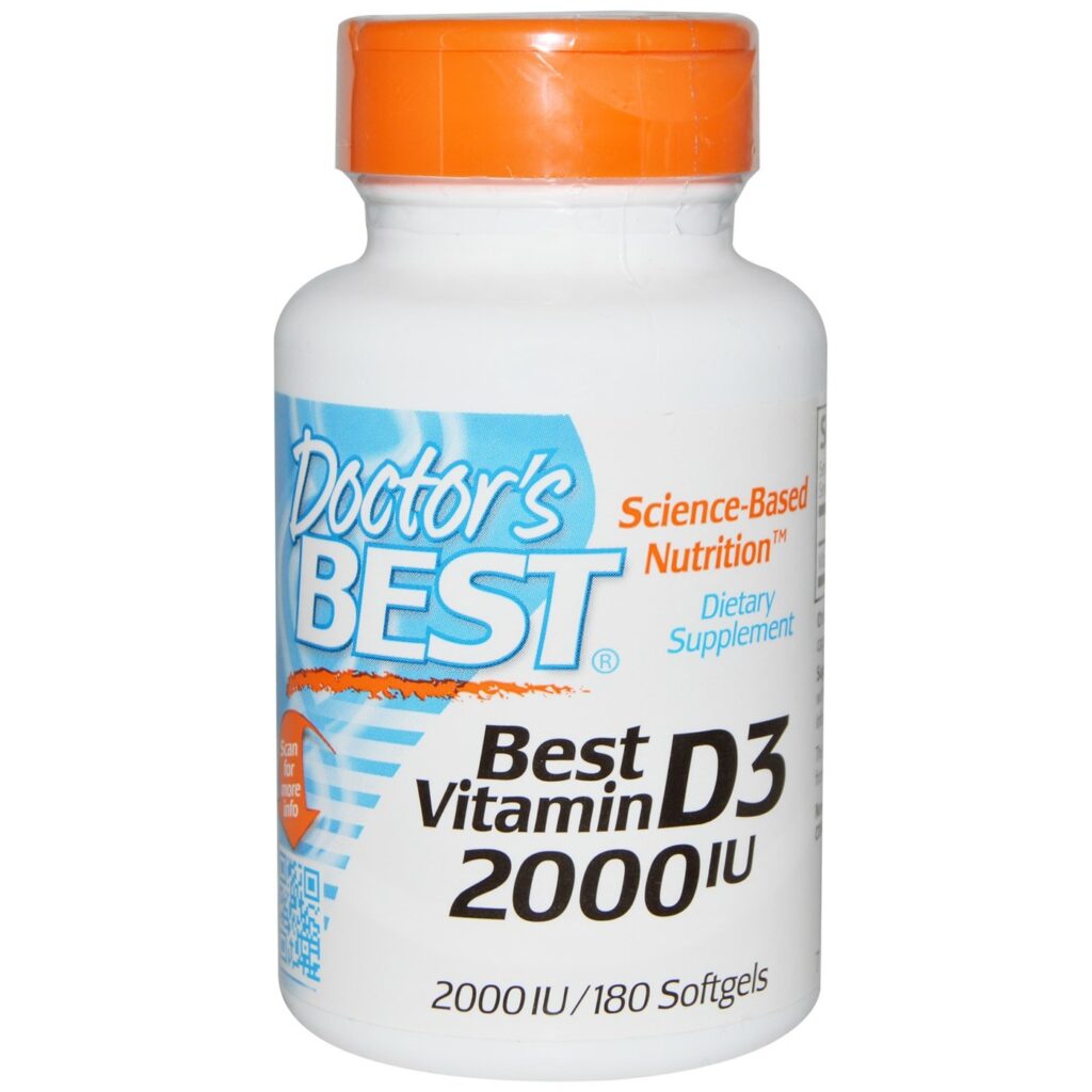 Doctor's Best Vitamina D3 2000UI 180 Cápsulas Gelatinosas - Saúde Óssea e Imunidade no Brasil