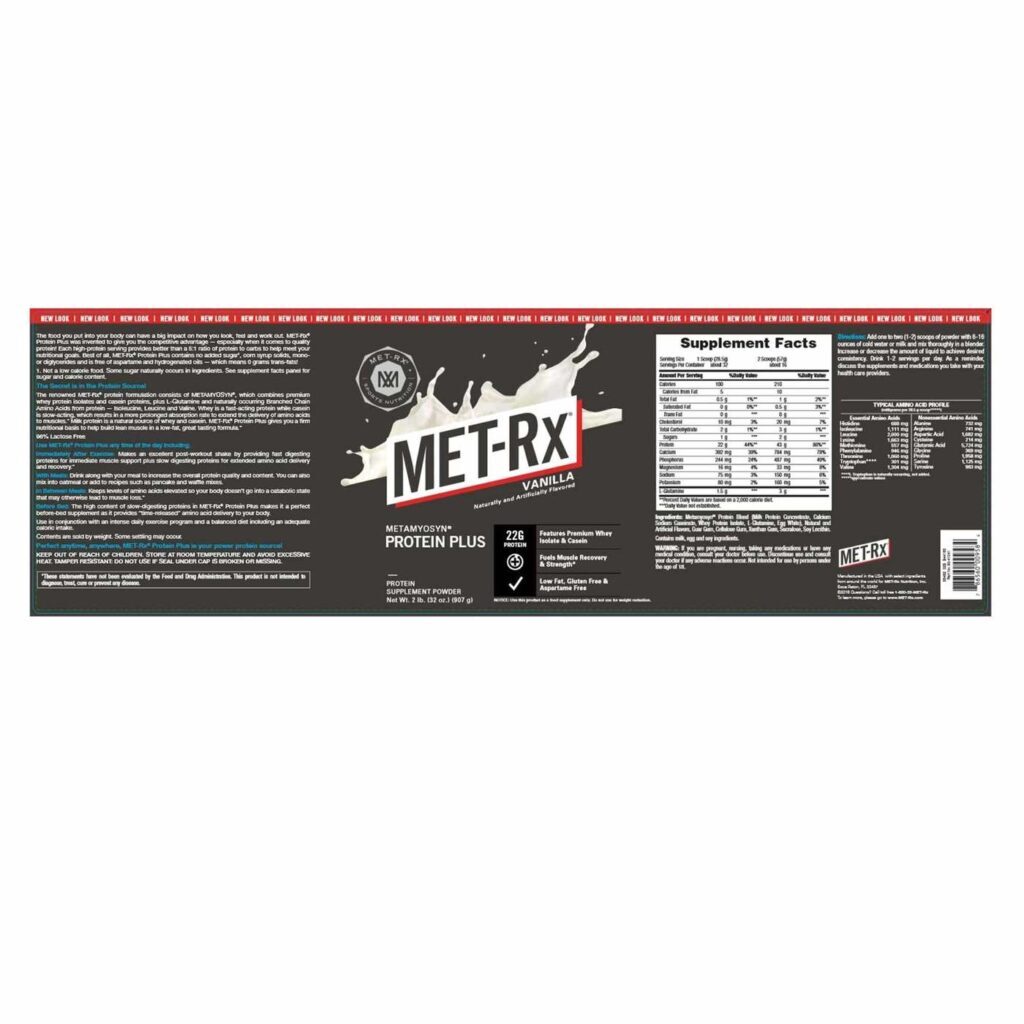 MET-Rx Protein Plus em Pó - Baunilha - 907g: Proteína de Alta Performance para o Brasil - Imagem 2