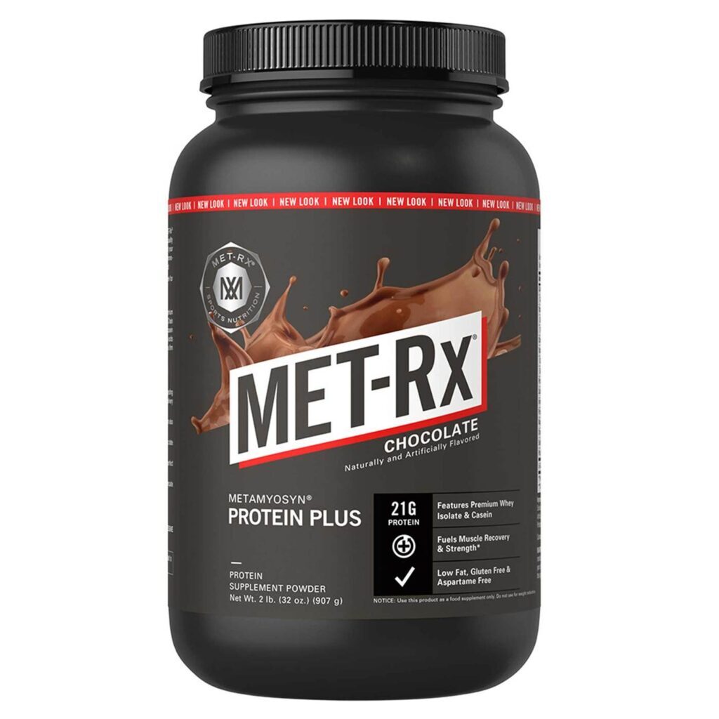 MET-Rx Protein Plus em Pó - Chocolate - 907g: Massa Muscular e Recuperação