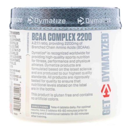 Dymatize Nutrition BCAA Complexo 2200 200 Cápsulas - Image 3