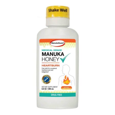 ManukaGuard, Mel Manuka de Grau Medicinal - Gengibre e Pêssego - 7 oz