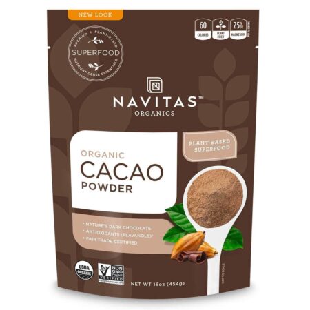 Navitas Naturals, Cacau Orgânico em Pó - 454 g