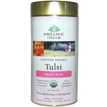 Organic India, Chá de Folha Tulsi Loose - 100g (3,5 oz)