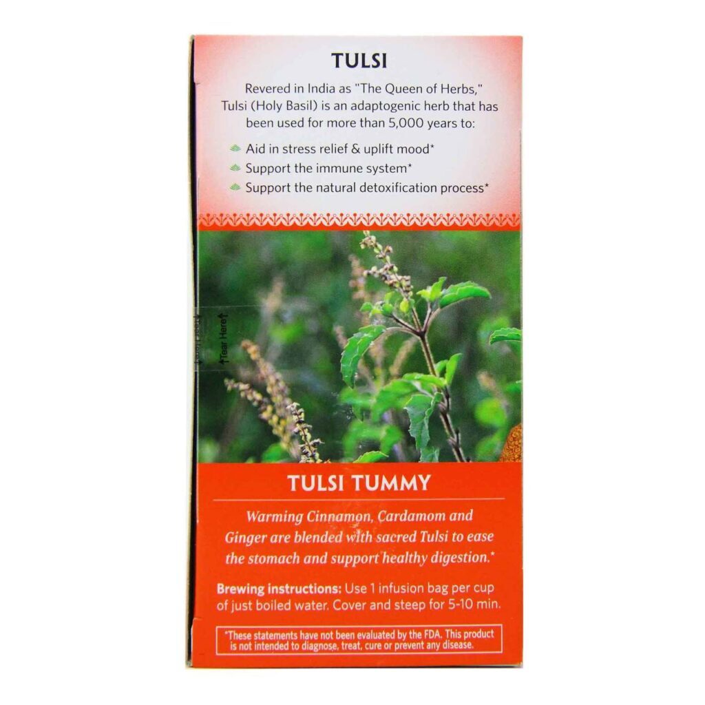 Organic India Chá de Tulsi Tummy - 18 Saquinhos para Bem-Estar Digestivo - Imagem 4