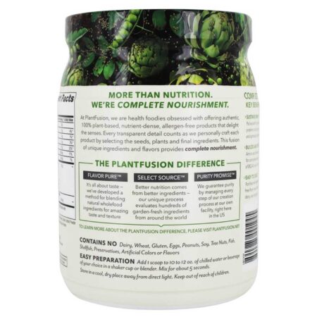 Plantfusion, Proteína Vegetal Completa - Cookies e Creme - 450g (1 lb) - Image 3