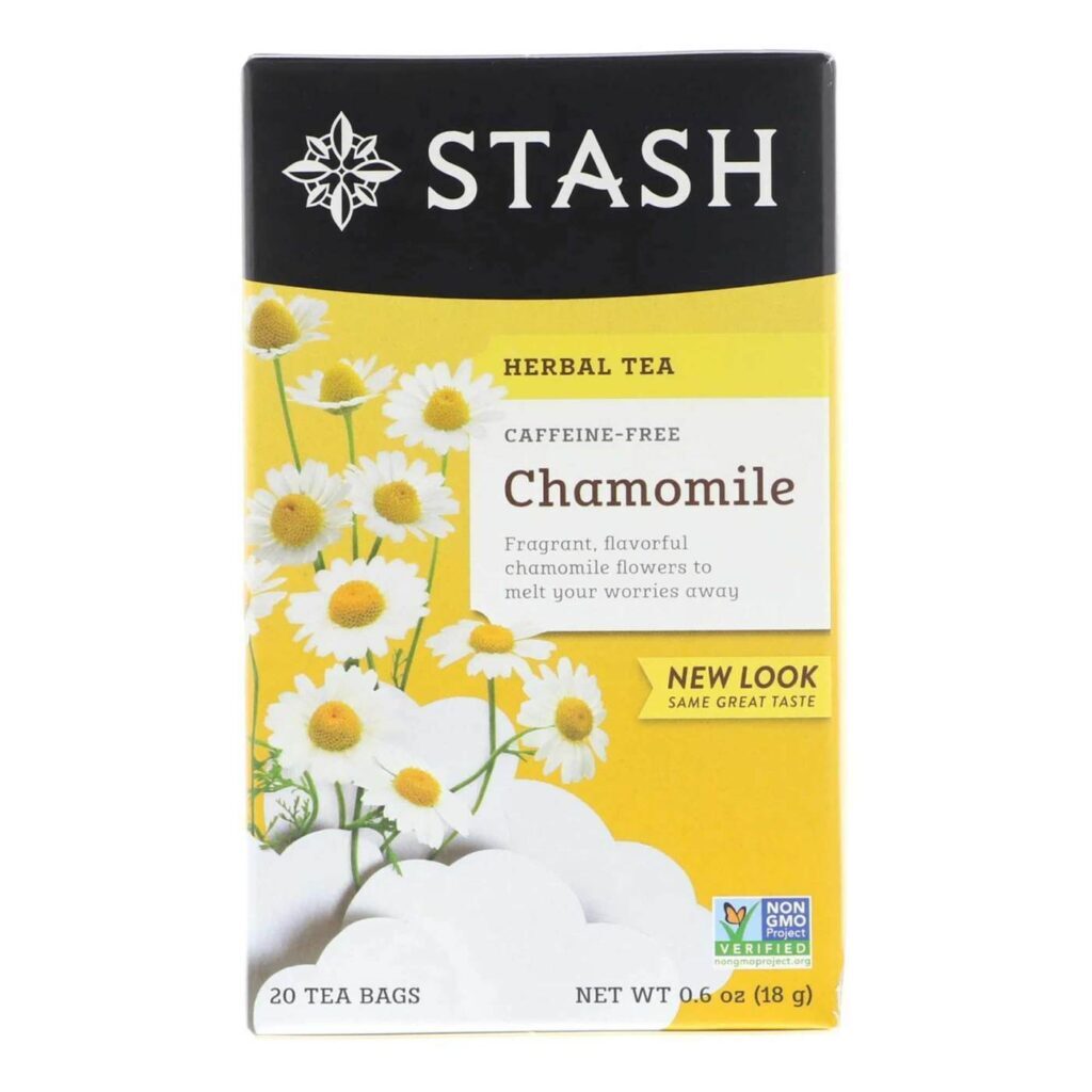 Stash Tea Chá de Camomila Premium - 20 Saquinhos para Relaxamento Profundo
