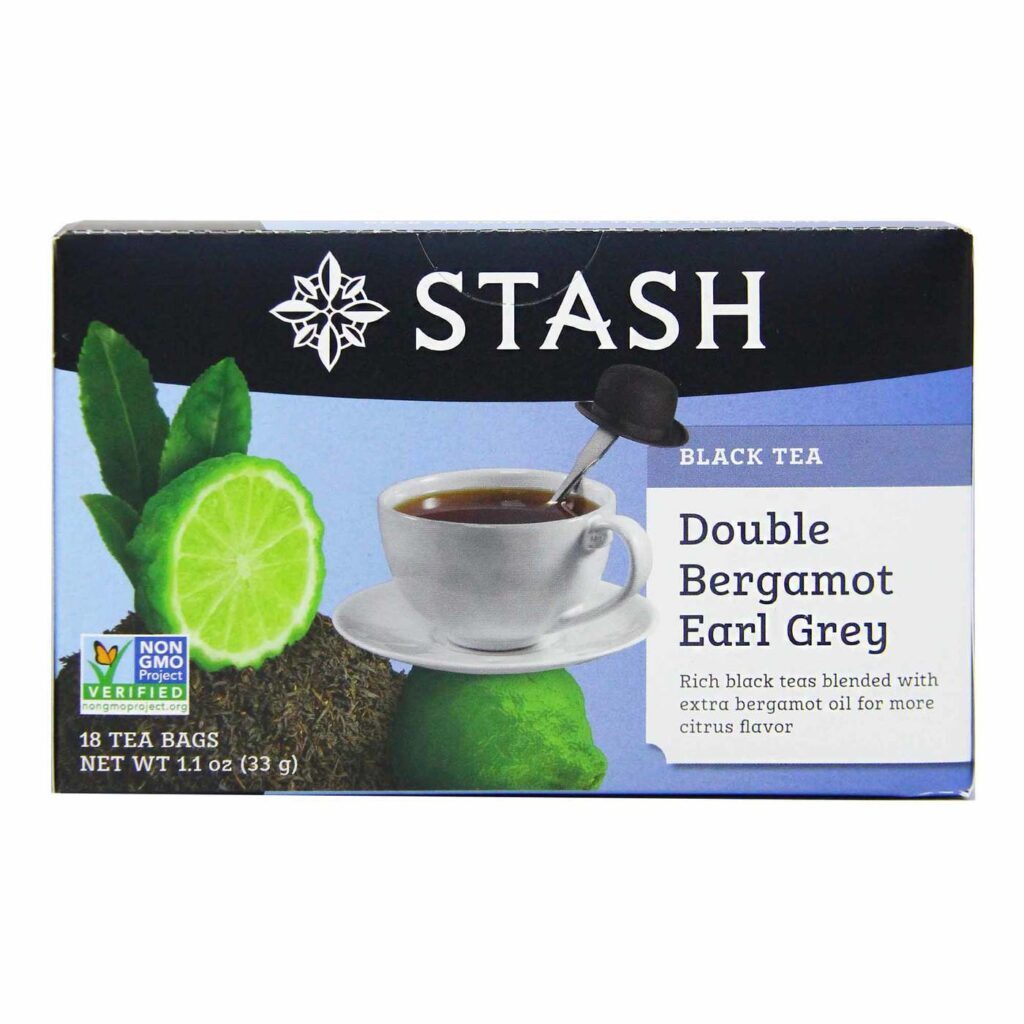 Chá Earl Grey Stash Tea Duplo Bergamota - 18 Saquinhos - Aroma Cítrico e Refrescante - Imagem 3