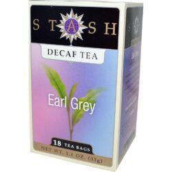 Stash Tea Chá Descafeinado Earl Grey - 18 Saquinhos de Chá | Sabor Clássico e Relaxante