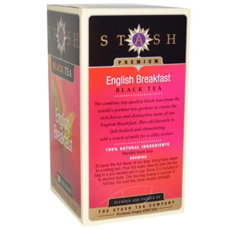 Stash Tea, Chá Preto, Café Inglês - 20 Saquinhos de Chá - Image 2