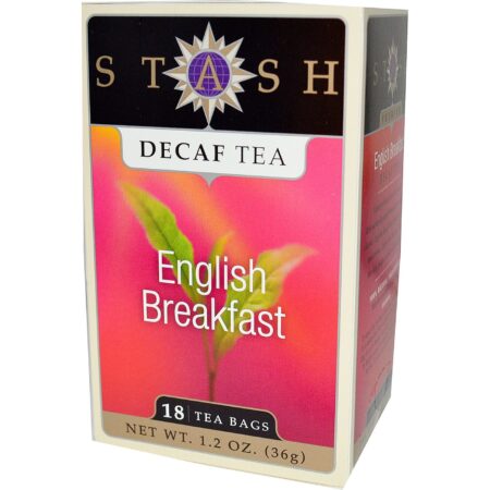 Stash Tea, Chá Descafeinado para Café da Manhã Inglês -18 Saquinhos de Chá