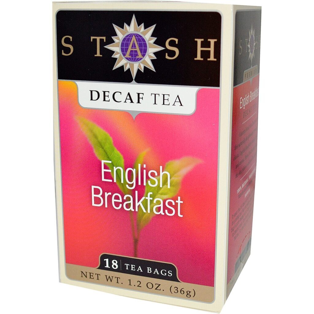 Stash Tea Chá Descafeinado para Café da Manhã Inglês - 18 Saquinhos