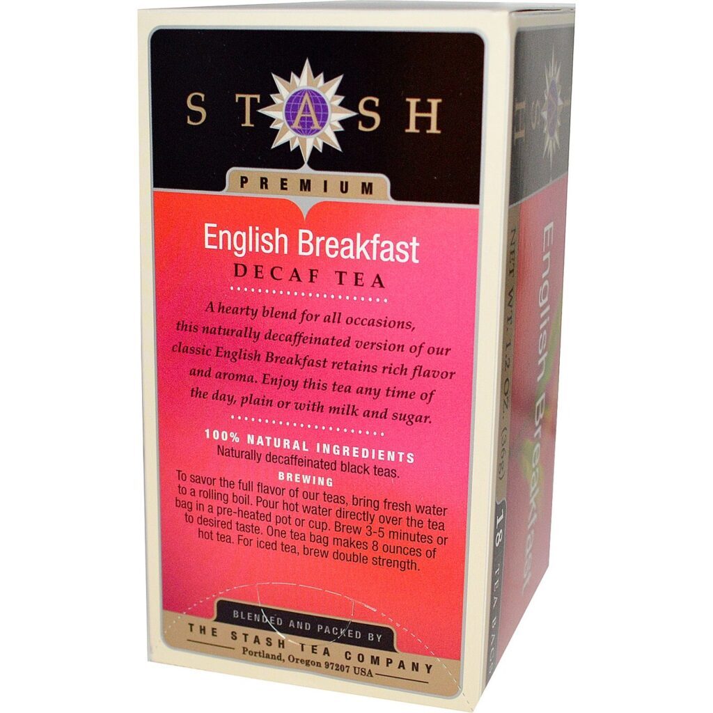 Stash Tea Chá Descafeinado para Café da Manhã Inglês - 18 Saquinhos - Imagem 2
