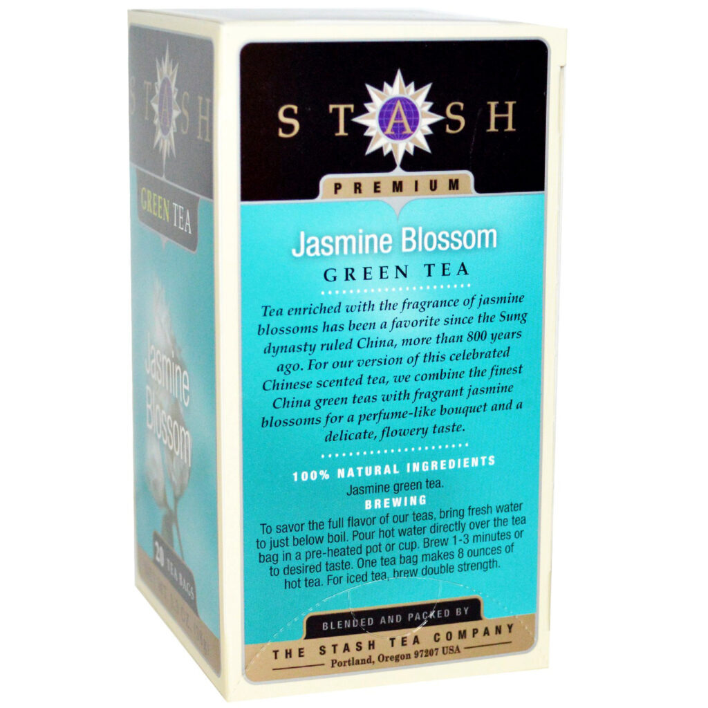 Stash Tea Chá Verde de Jasmin - 20 Saquinhos - Antioxidante e Refrescante - Imagem 2