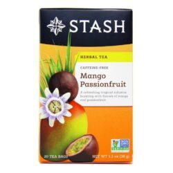 Stash Tea Chá de Maracujá Manga - Livre de Cafeína - 20 Saquinhos